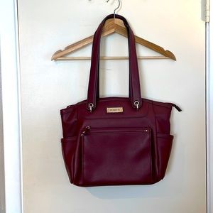 Burgundy Rosetti purse